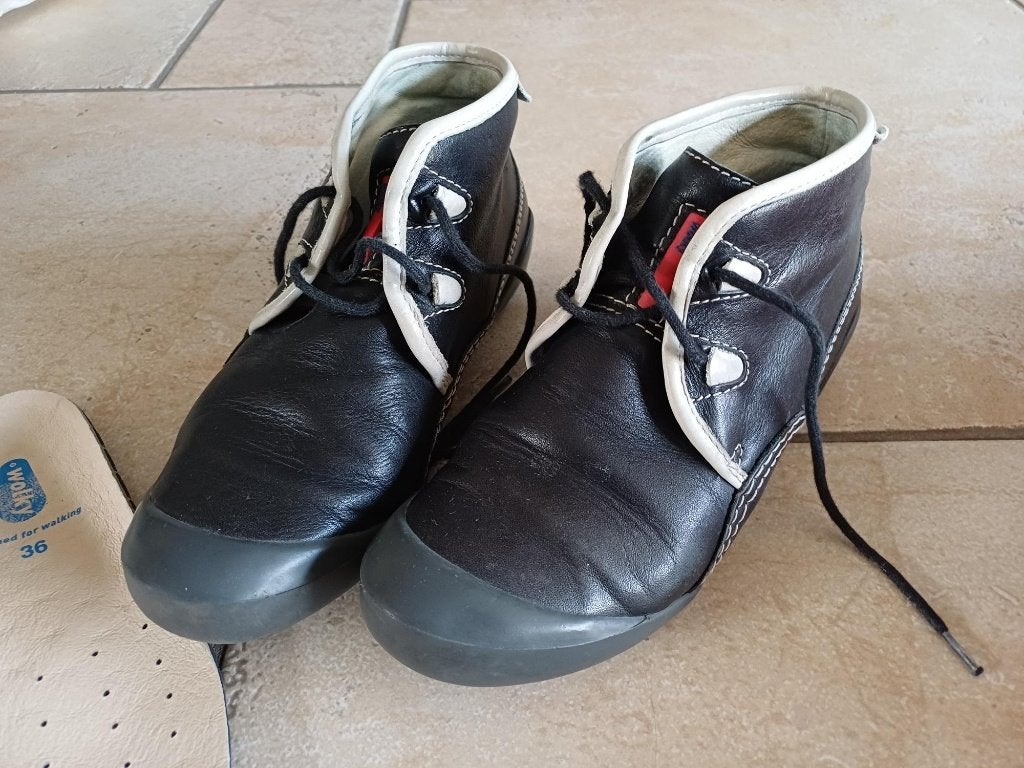 damesschoenen antraciet mt 36 wolky, Wolky, Zwart, Ophalen of Verzenden, Sneakers of Gympen