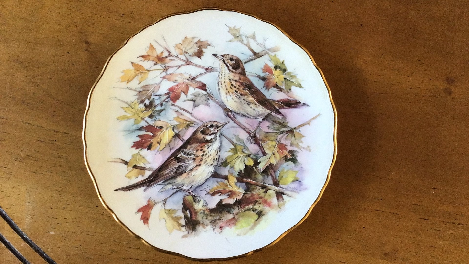 Royal Albert bord Garden Birds, zo goed als nieuw, Ophalen of Verzenden