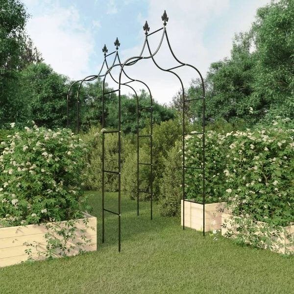 2x Rozenboog rozen boog tuinboog staal zwart GRATIS BEZORGD!, Met poort, Verzenden, Overige typen, Nieuw
