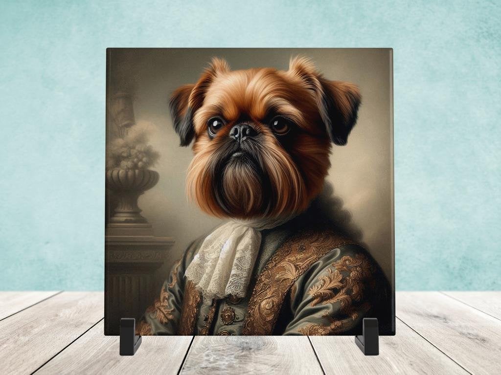 Barok Stijl - Brusselse Griffon tegel, Verzenden, Nieuw