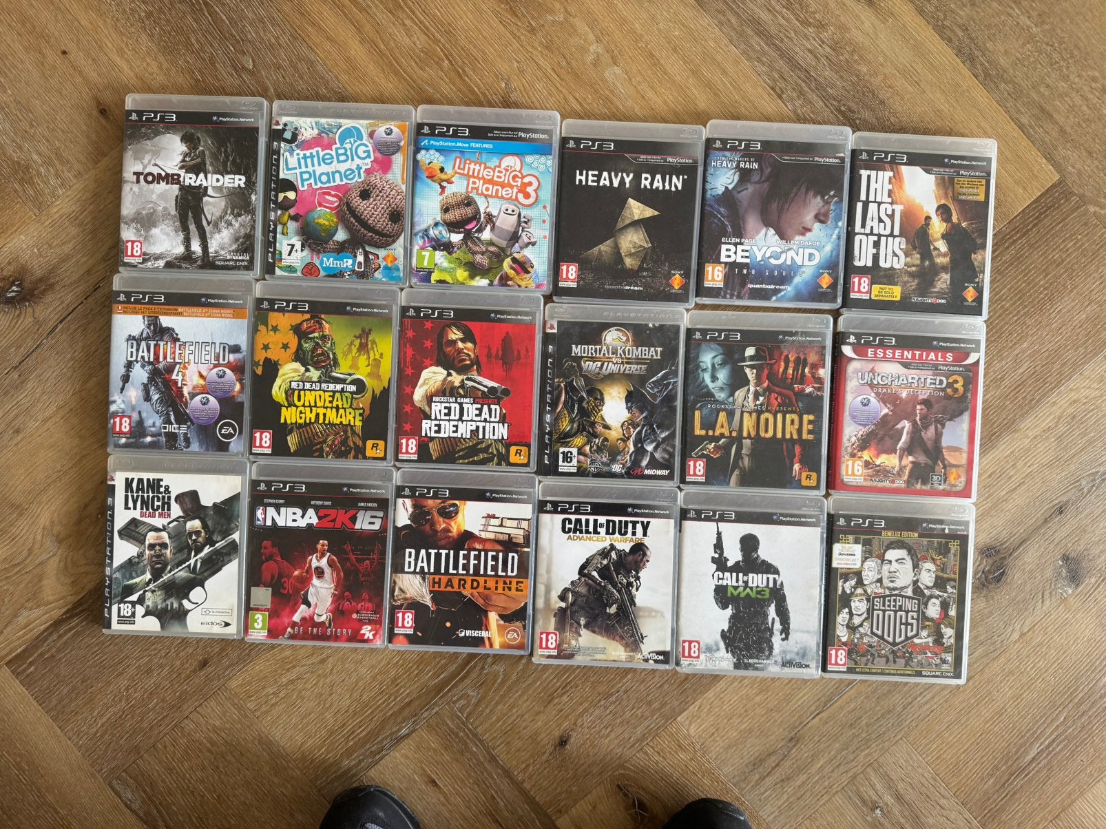 26 PS3 games | Red Dead | Last of Us | Max Payne | AcIII, Ophalen, Zo goed als nieuw, Met 1 controller, Slim