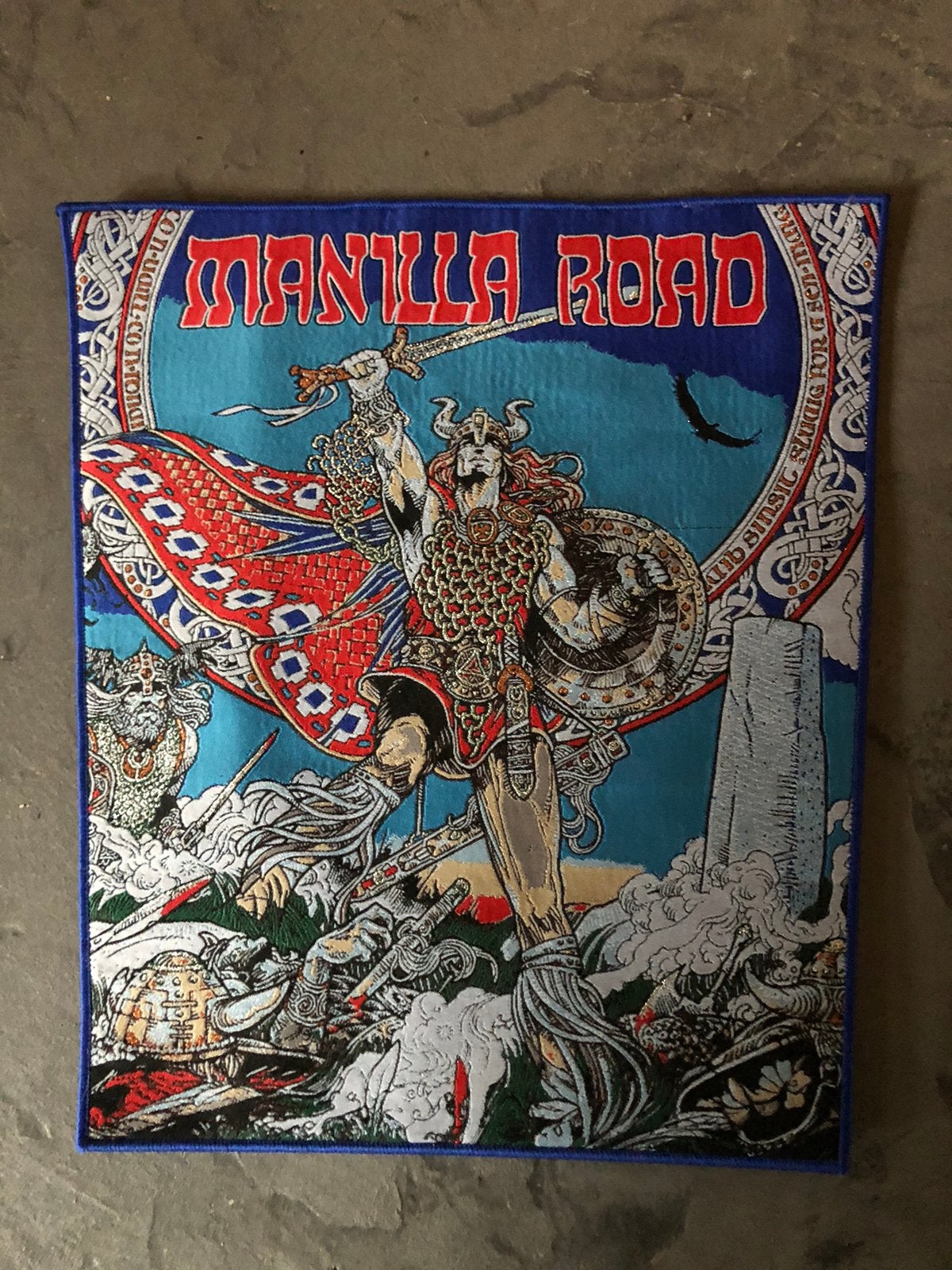 Manilla road back patch mark of the warrior, Ophalen, Zo goed als nieuw, Gebruiksvoorwerp