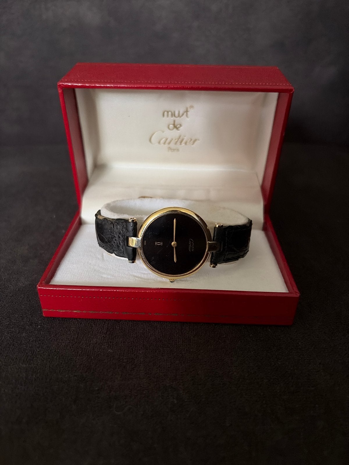 Cartier Must de Cartier Vermeil Polshorloge, Sieraden, Tassen en Uiterlijk, Horloges | Dames, Overige merken, Polshorloge, Ophalen of Verzenden