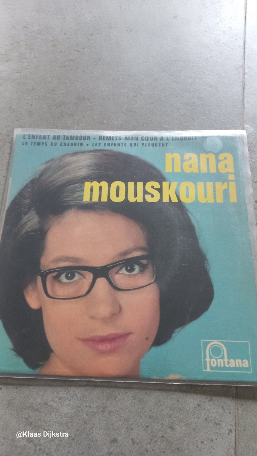 Nana Mouskouri - L'Enfant au Tambour EP (Fontana), Ophalen of Verzenden, Gebruikt, EP, Chanson