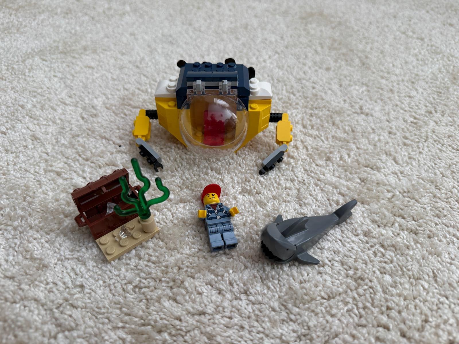 60263 lego Oceaan Mini-Duikboot incl minifigure, Ophalen of Verzenden, Zo goed als nieuw
