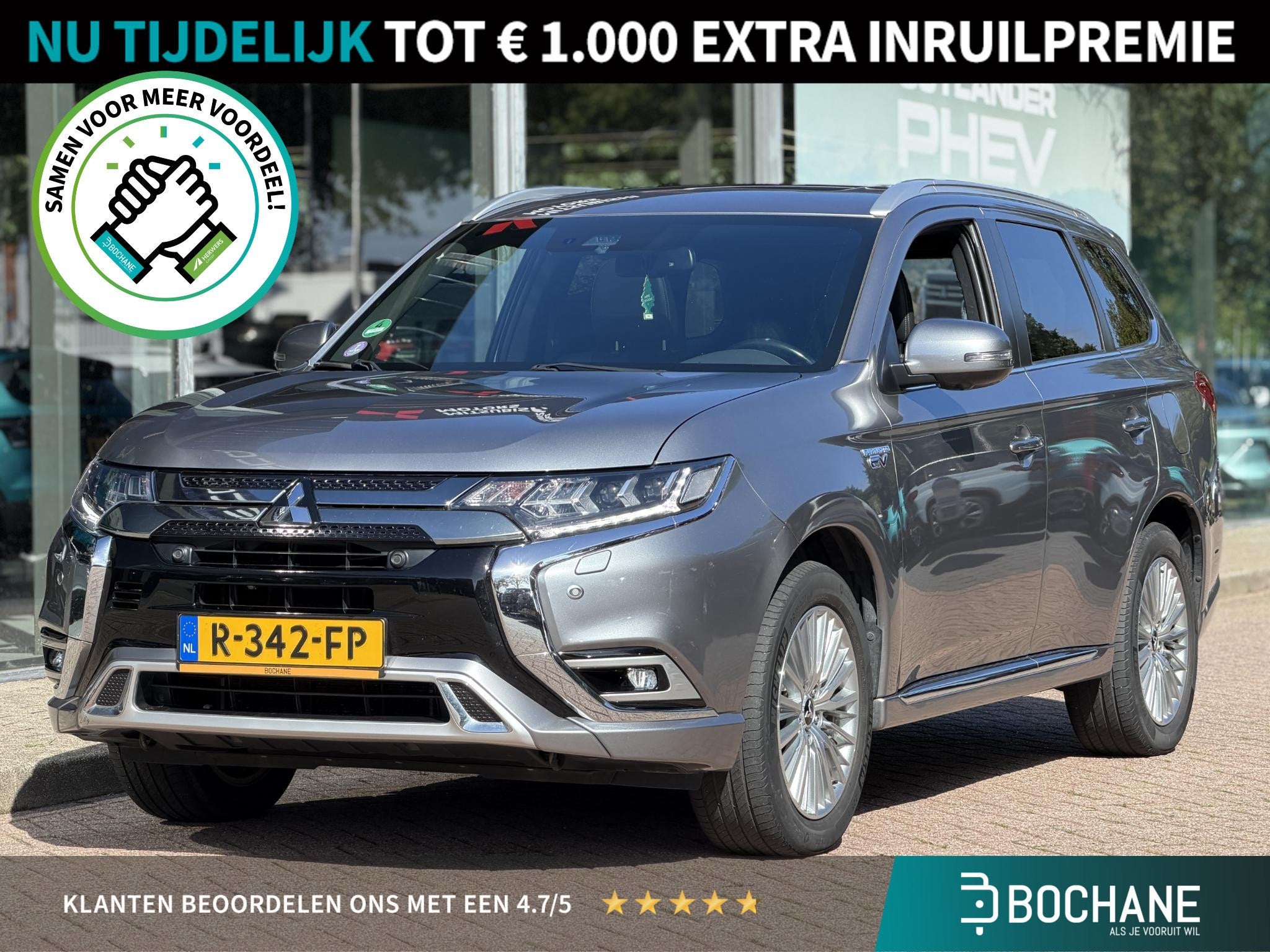 Mitsubishi Outlander 2.4 PHEV Instyle | Sunroof | Leder | Ro