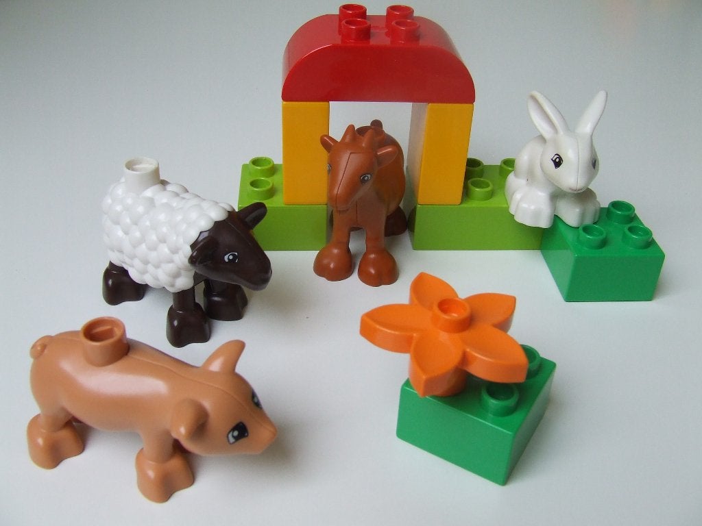 Duplo set 10522 – Boerderij dieren / Farm Animals (compleet), Ophalen of Verzenden, Zo goed als nieuw, Compleet, Duplo