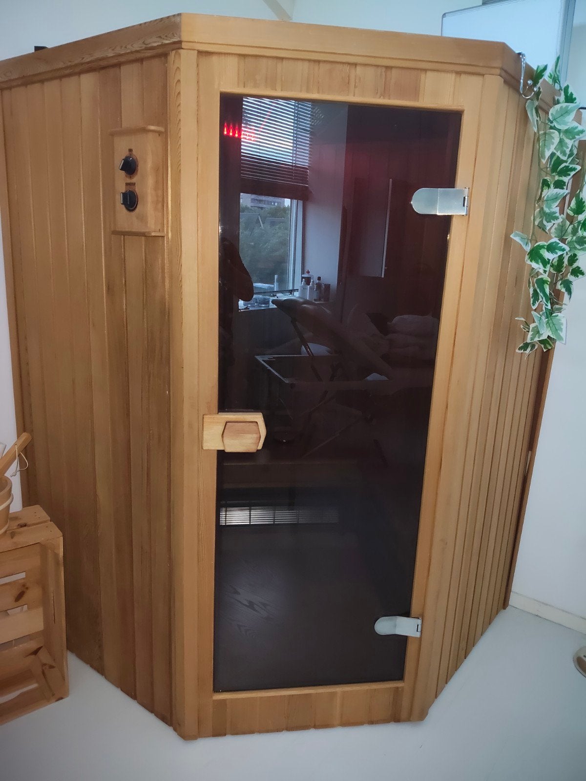 infrarood sauna, Sport en Fitness, Sauna, Ophalen, Gebruikt, Complete sauna