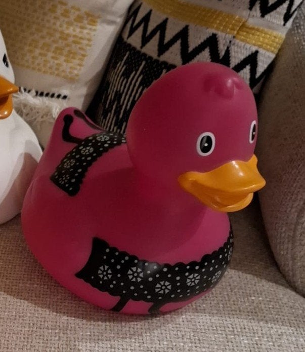 Grote superleuke decoratieve badeend, Ophalen of Verzenden, Zo goed als nieuw