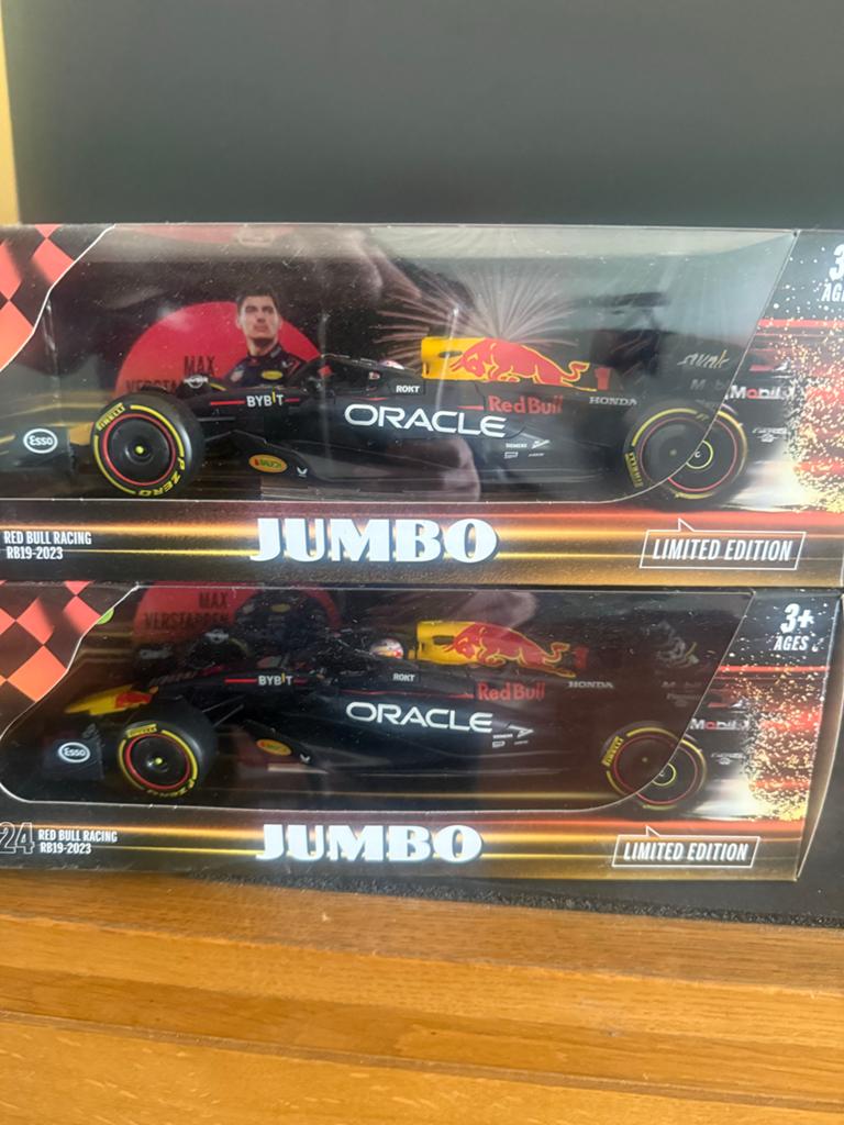 Max Verstappen F1 auto's - Jumbo Limited Edition (2 stuks), Ophalen, Nieuw, Auto, Overige merken