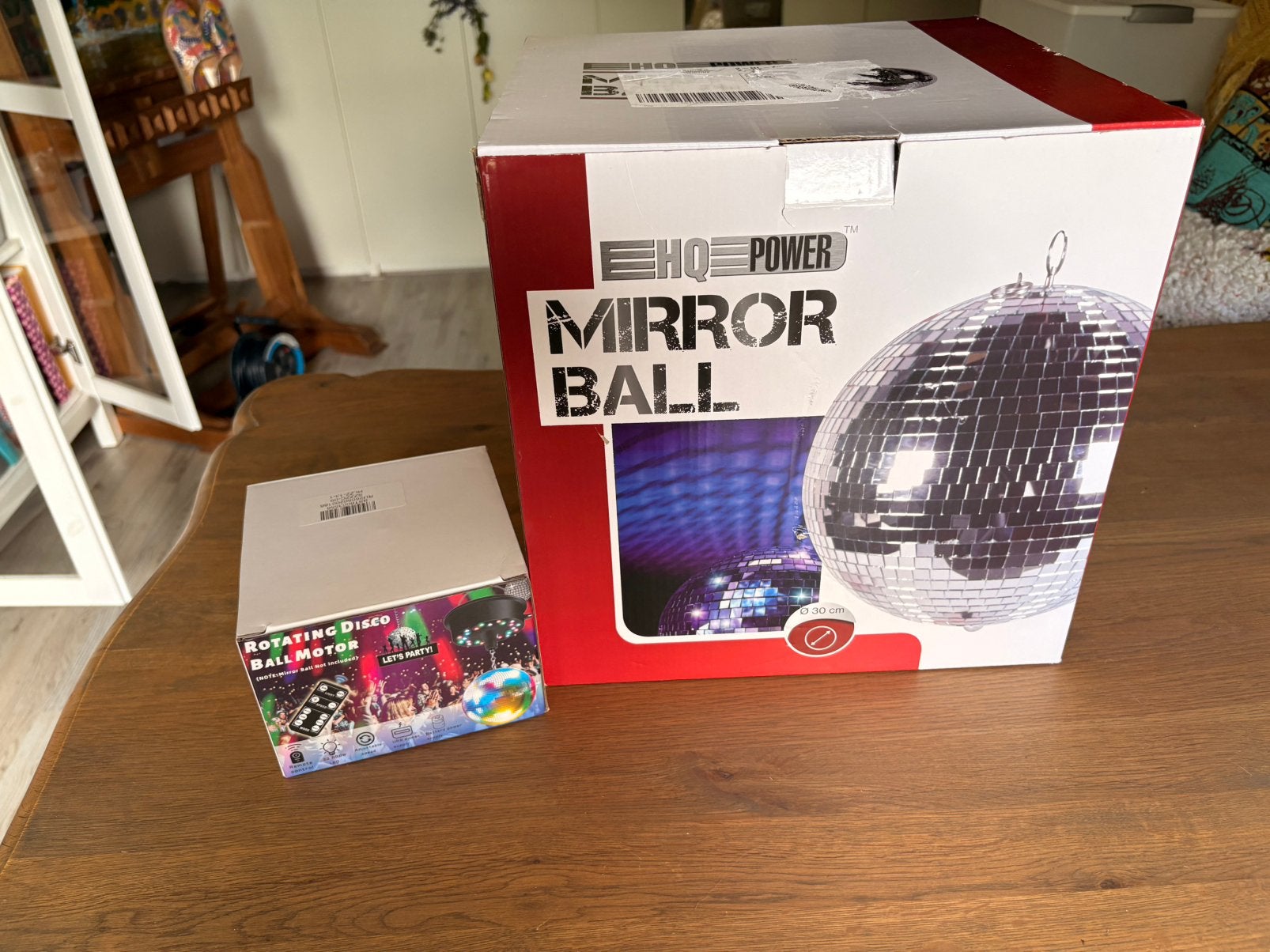 Discobal en discolamp, Ophalen, Zo goed als nieuw, Versiering