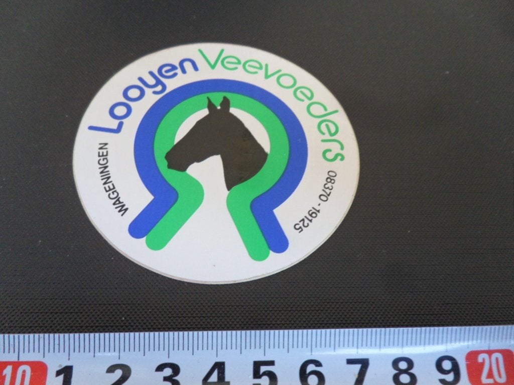 sticker Wageningen LOOYEN Veevoeders 08370-19125, Ophalen, Zo goed als nieuw