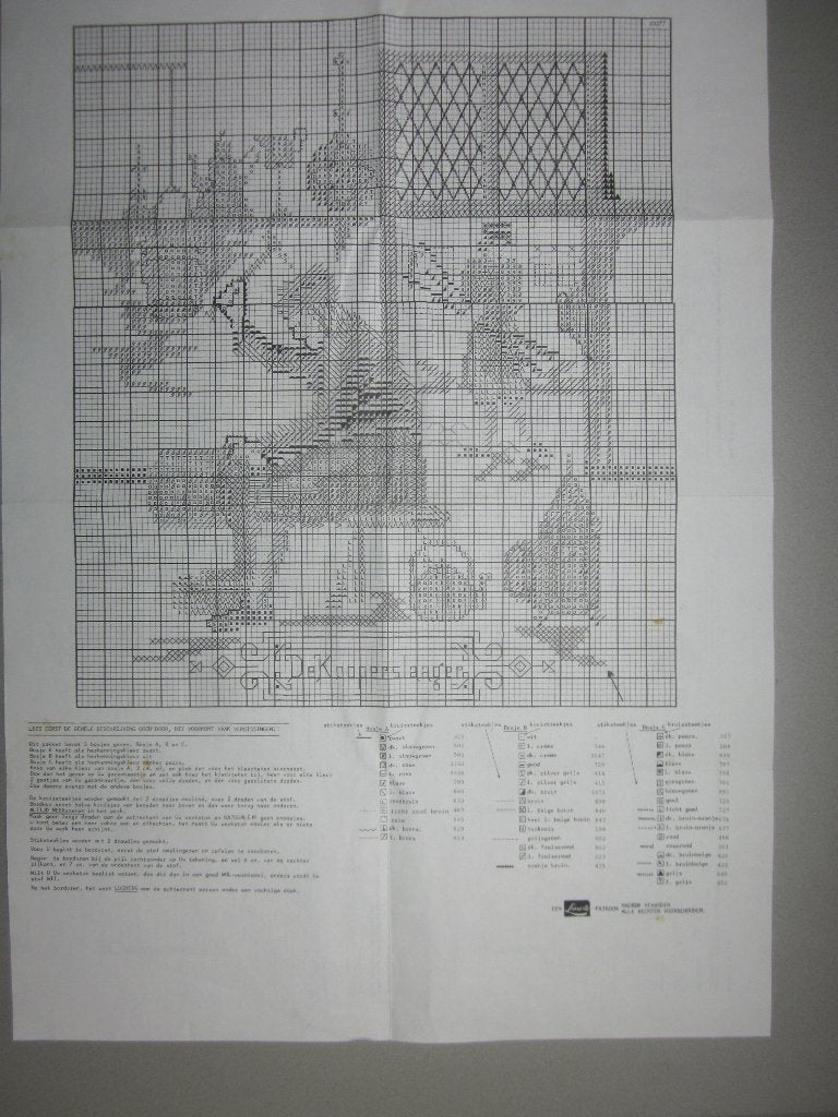 Lanarte origineel borduurpatroon van de Koperslager., Hobby en Vrije tijd, Ophalen of Verzenden, Zo goed als nieuw, Handborduren