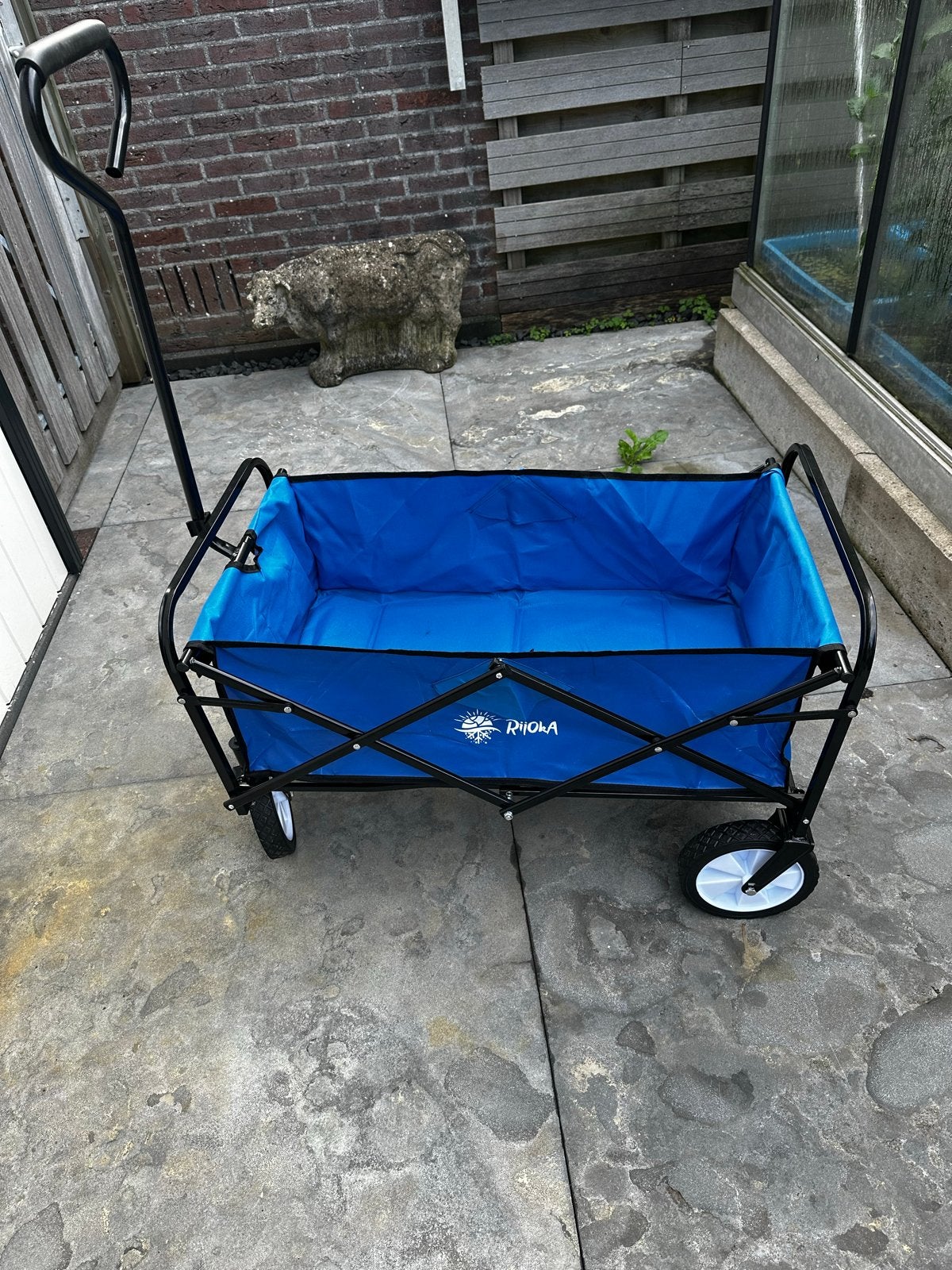 Opvouwbare bolderkar - Ideaal voor strand of tuin, Caravans en Kamperen, Bolderkarren, Ophalen, Opvouwbaar, Zo goed als nieuw