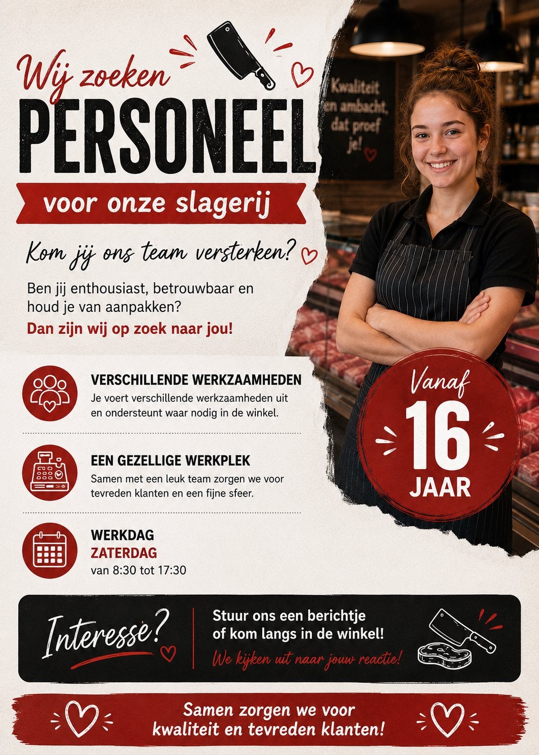 VACATURE, Vacatures, Vacatures | Detailhandel en Winkelpersoneel, Variabele uren, Overige niveaus, Starter, Overige vormen