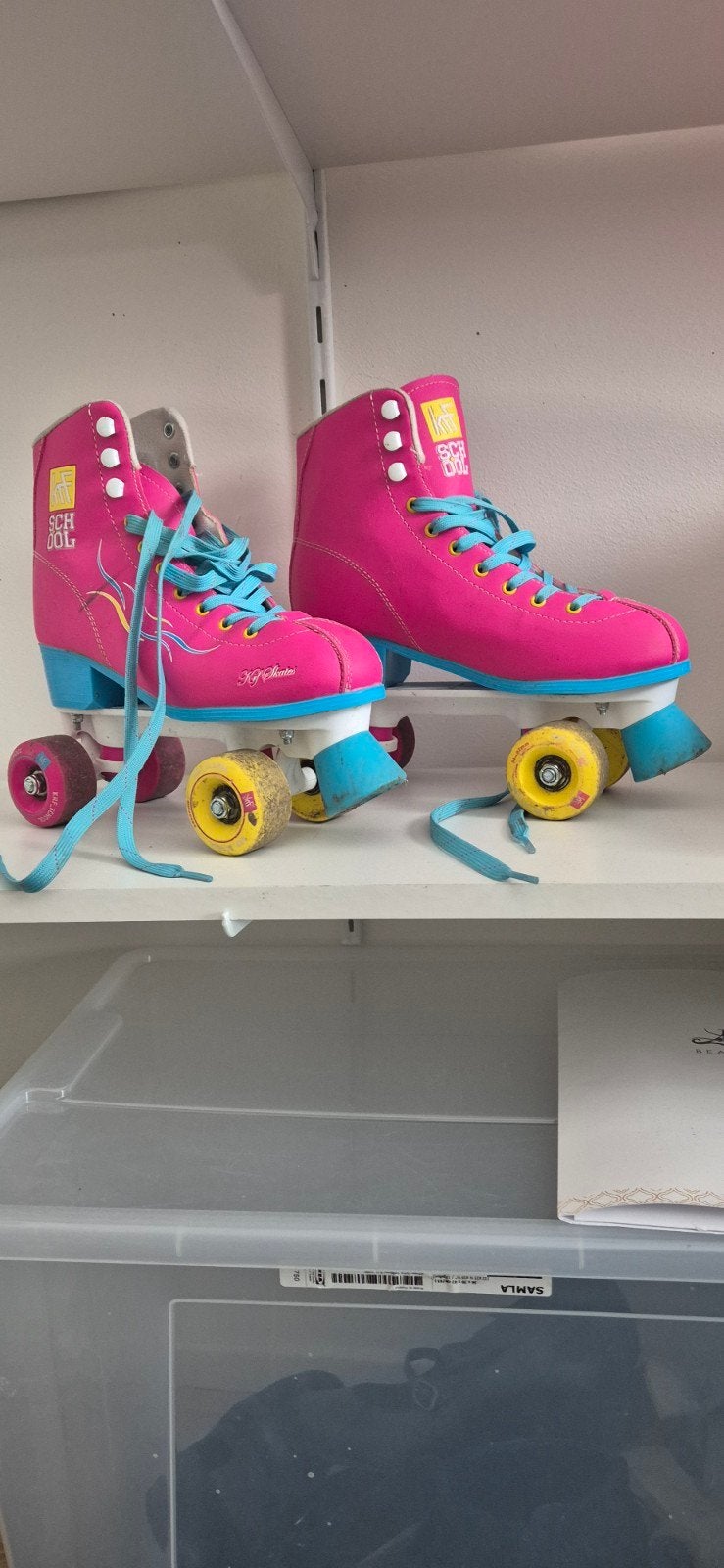 Roze KRF SCHOOL rolschaatsen, maat 39, Gebruikt, Overige typen, Ophalen, Overige merken