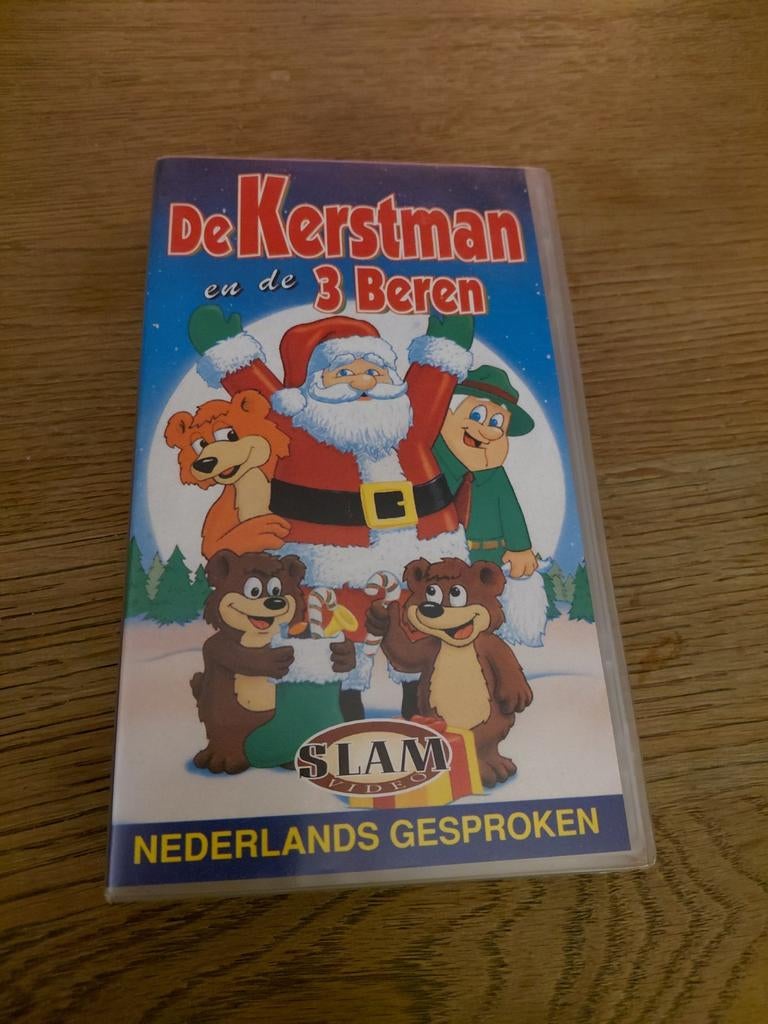 De Kerstman en de 3 Beren videoband., Cd's en Dvd's, VHS | Kinderen en Jeugd, Gebruikt, Tekenfilm, Alle leeftijden, Kinderprogramma's en -films