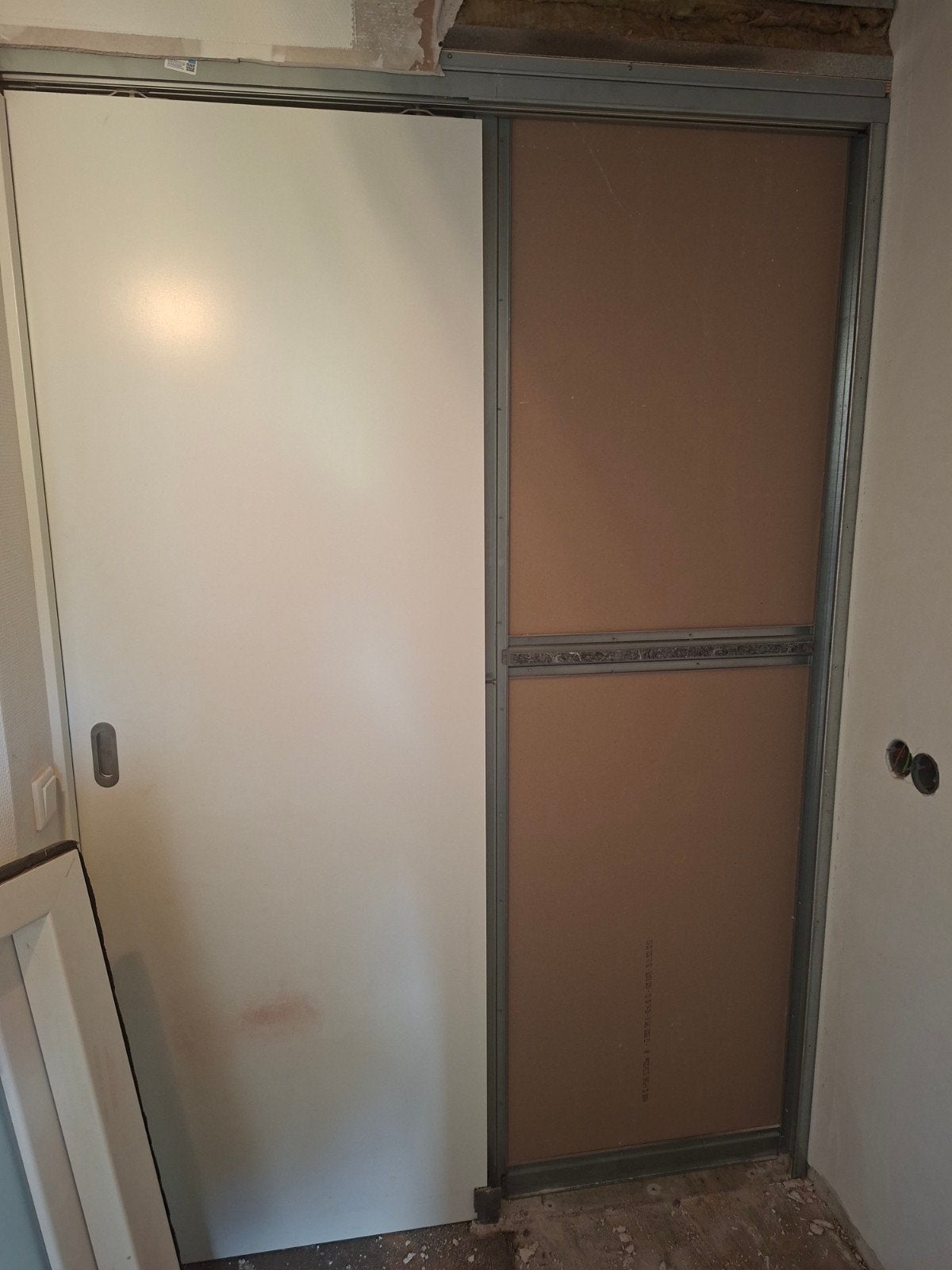 Schuifdeur in eigen frame, Minder dan 80 cm, Binnendeur, Nieuw, Ophalen of Verzenden
