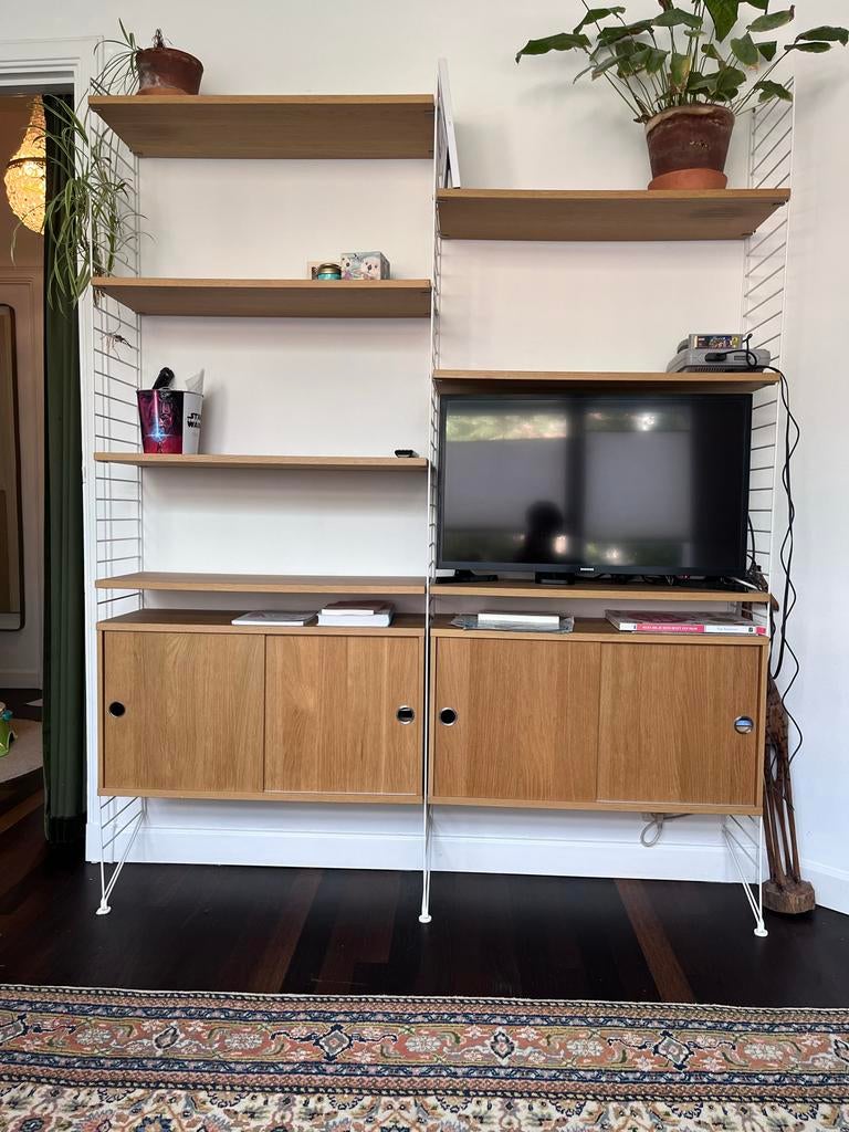 String Boekenkast 160x200x30 cm, Huis en Inrichting, Ophalen, 200 cm of meer, 150 tot 200 cm, Eikenhout