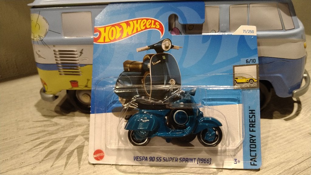 Hot Wheels Vespa 90 SS Super Sprint 1966 Blue, Ophalen of Verzenden, Nieuw, Auto