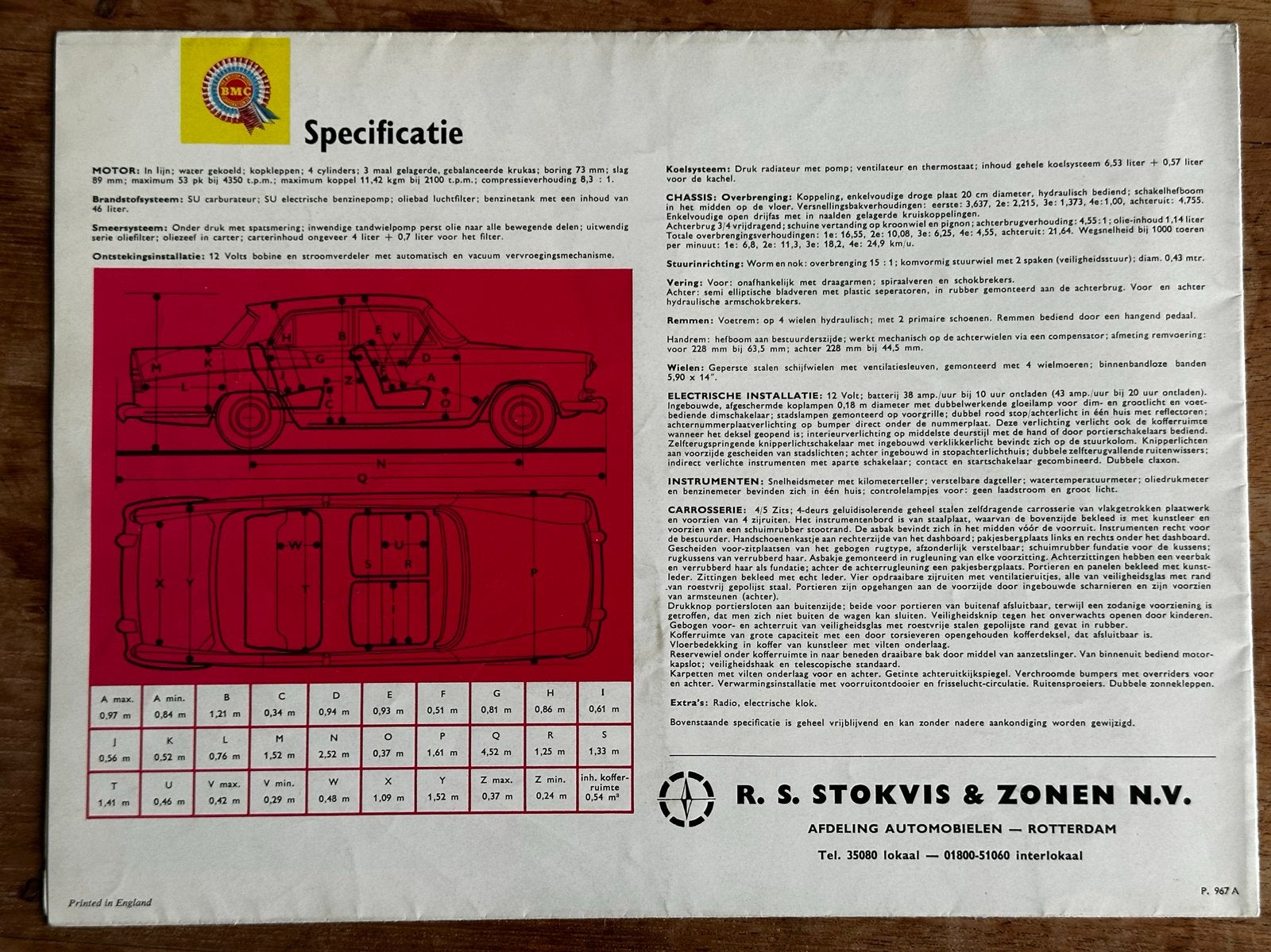 2x Autofolder Austin A99 Cambridge Nederlands en Engels, Verzenden, Gelezen, Overige merken