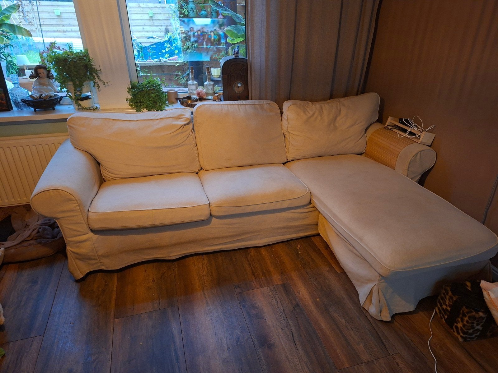 Gratis IKEA Ektorp hoekbank (zelf ophalen), Ophalen, Gebruikt, Hoekbank, 200 tot 250 cm
