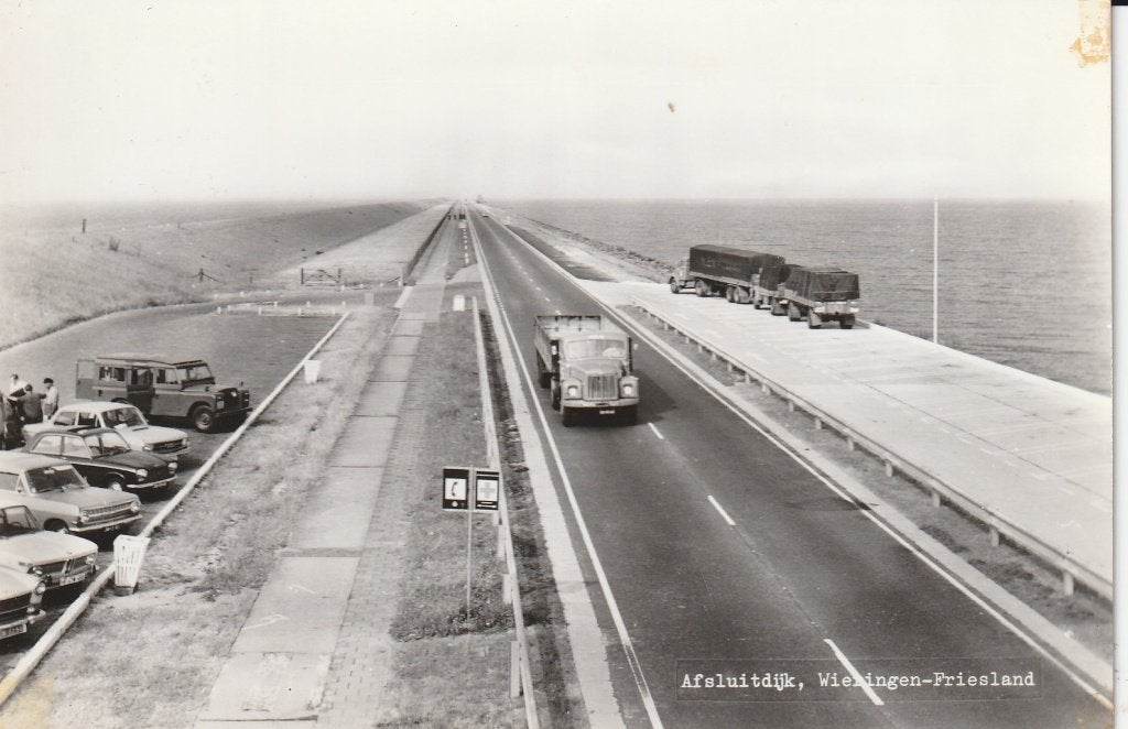 Afsluitdijk, Ophalen of Verzenden, 1940 tot 1960, Gelopen, Friesland