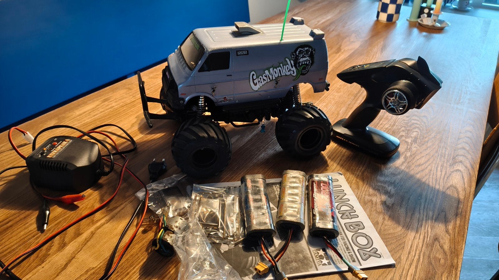 Tamiya Lunch Box RC Auto - Gas Monkey Garage, Elektro, Gebruikt, Auto offroad, Ophalen of Verzenden