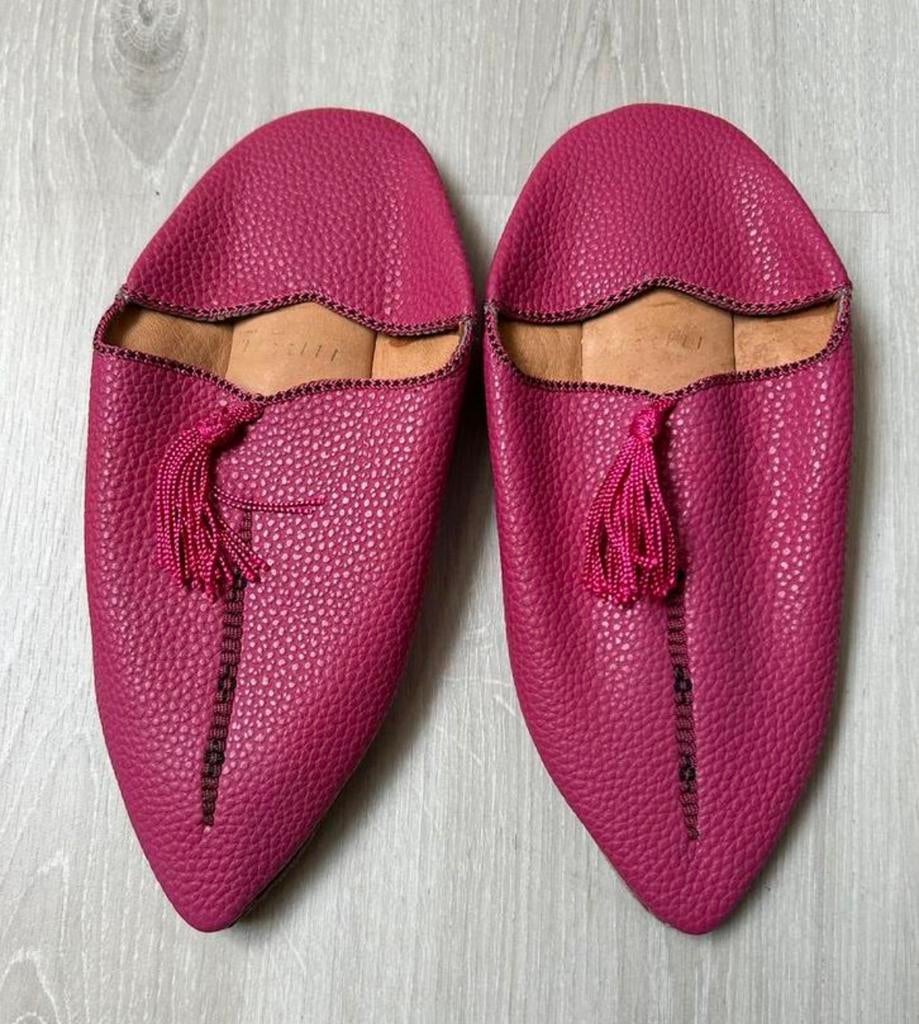 Roze leren slippers, Yves, maat 38/39, nieuw, Kleding | Dames, Schoenen, Slippers, Nieuw, Ophalen of Verzenden, Roze