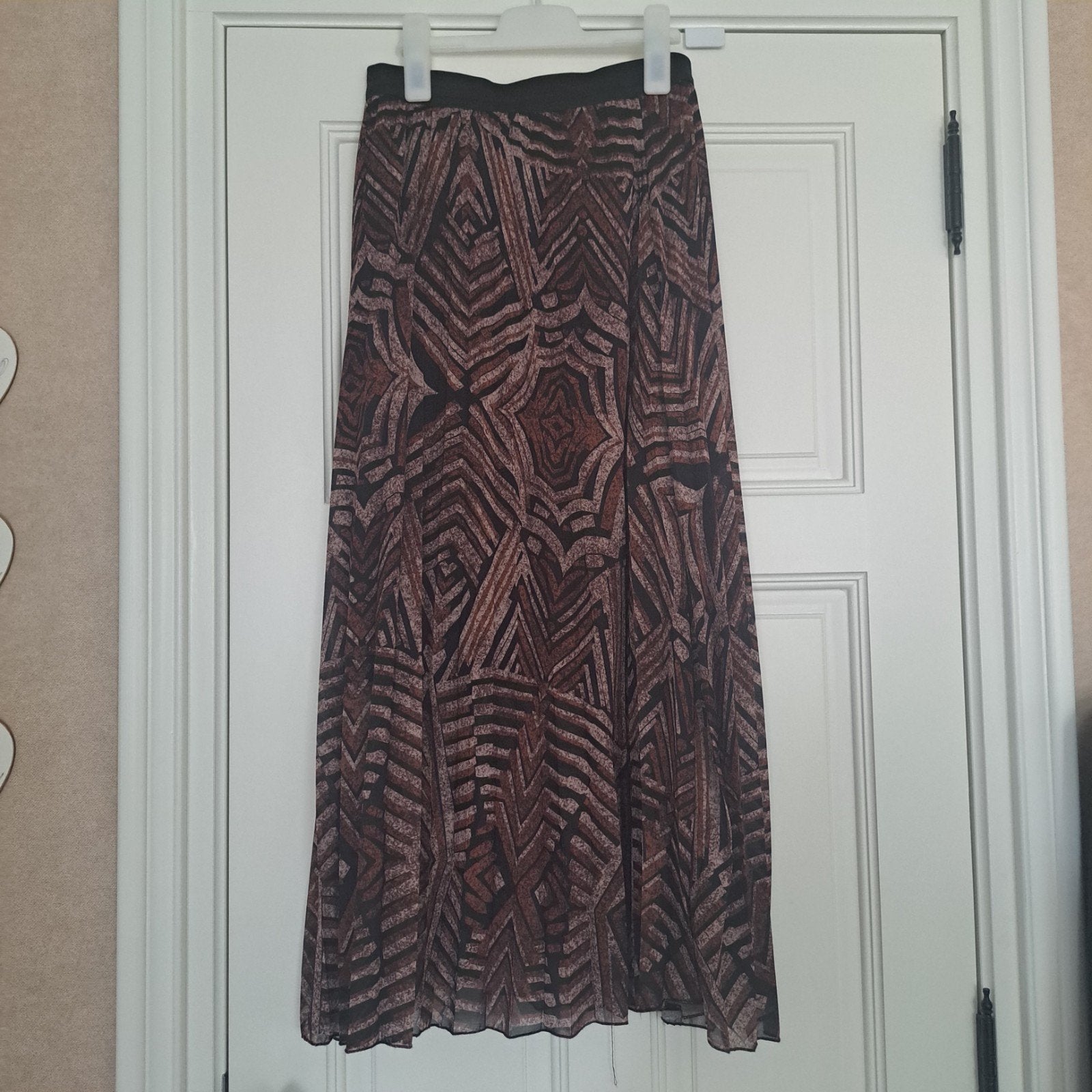 plisse rok bruin tinten mt. M, Kleding | Dames, Maat 38/40 (M), Made in Italy, Bruin, Ophalen of Verzenden