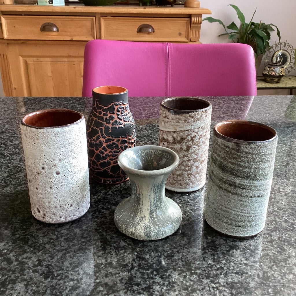 Vaas, mini, aardetinten, vintage, € 3,50 per stuk, Ophalen