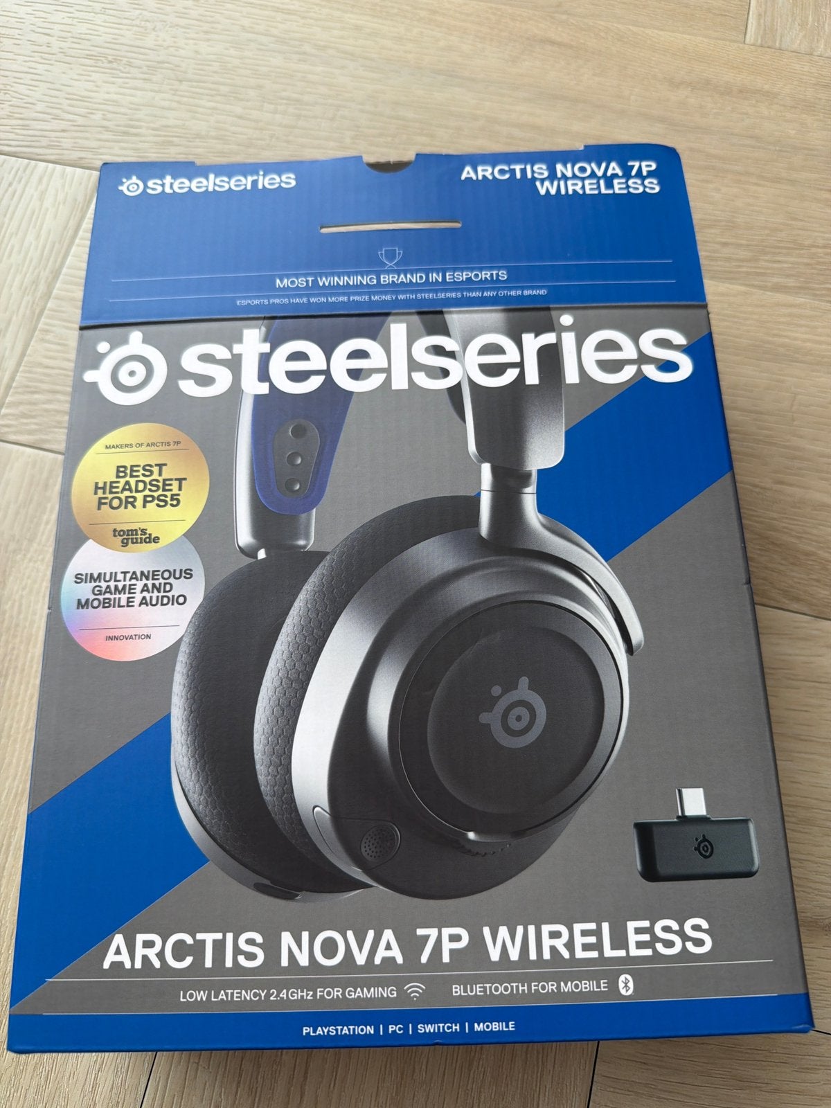 Steelseries Arctis Nova 7P in doos. In zeer goede conditie!, Mute-functie, Ophalen of Verzenden, Zo goed als nieuw, Draadloos