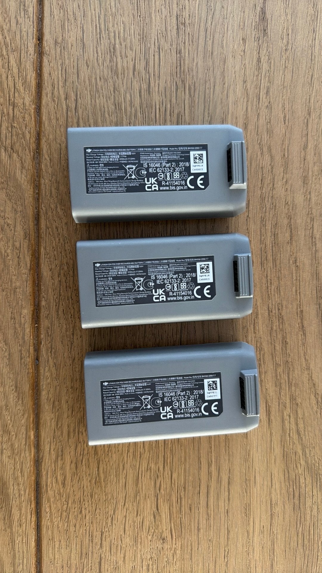 3 stuks ZGAN accu en lader voor de DJI Spark, Cameradrone, Ophalen of Verzenden, Zo goed als nieuw, DJI