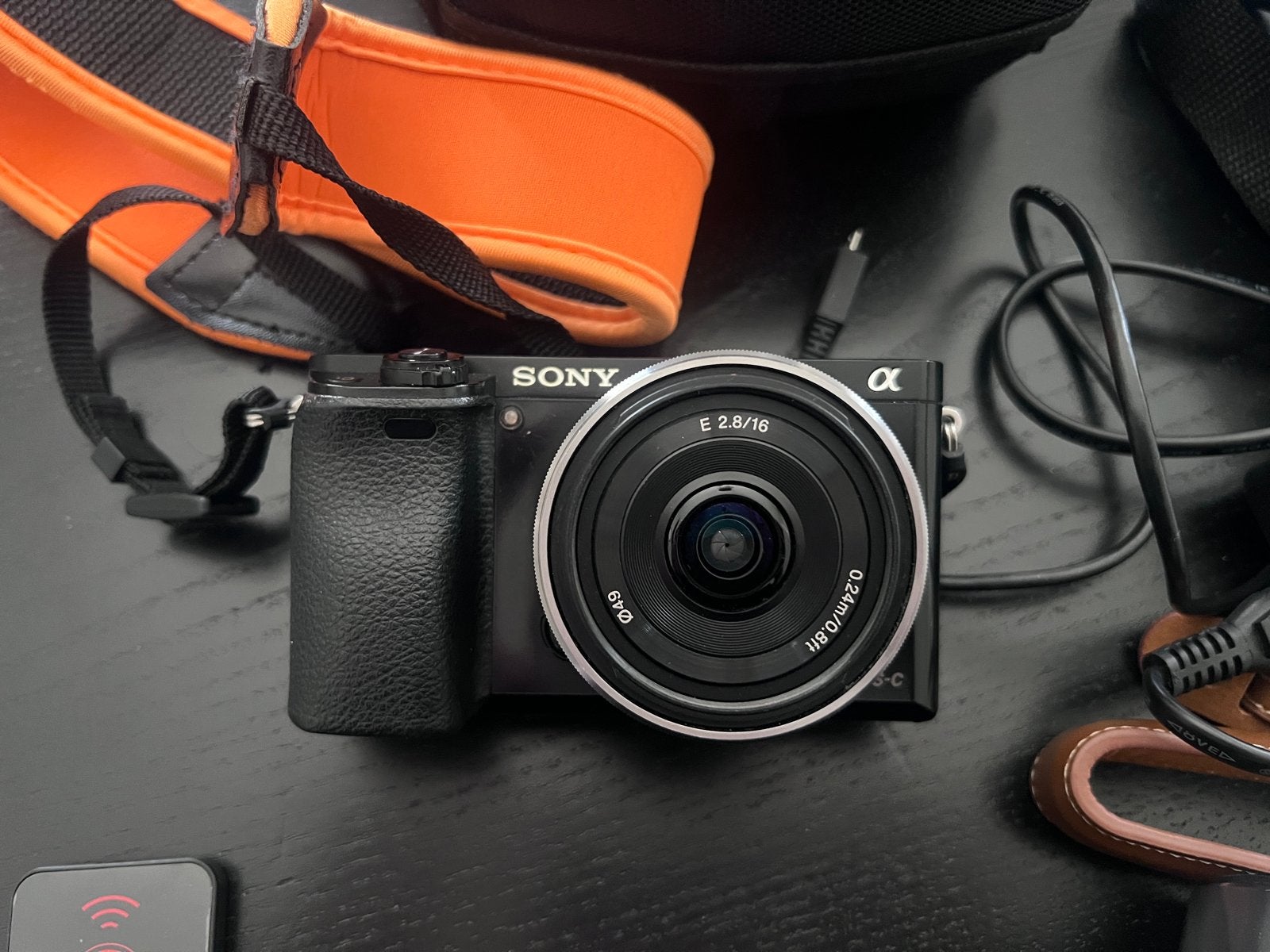 Sony Alpha A6000 + SEL16F28 lens + Fisheye, Audio, Tv en Foto, Fotocamera's Digitaal, Compact, Ophalen of Verzenden, Zo goed als nieuw