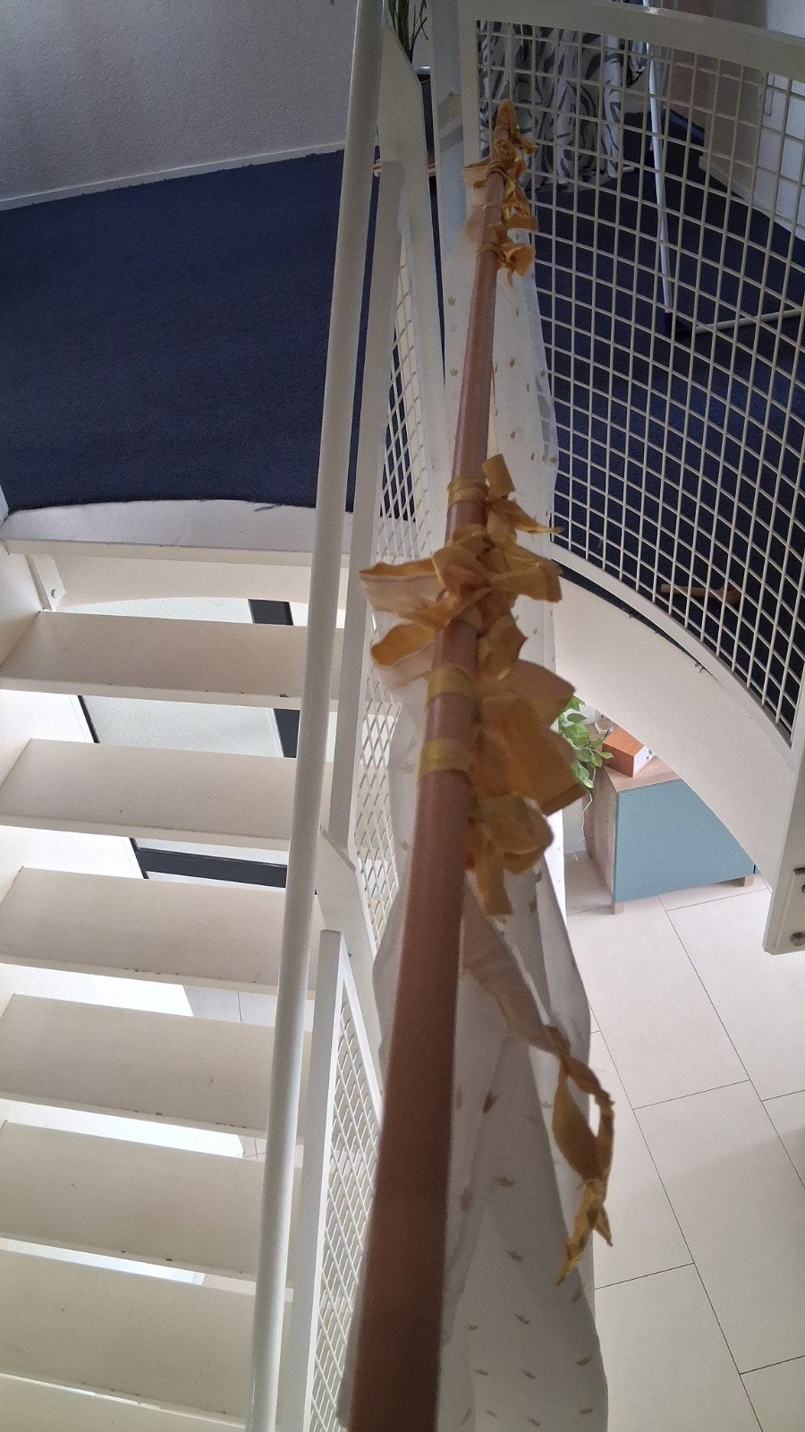 Vitrage, Huis en Inrichting, Ophalen, 200 cm, Wit, Zo goed als nieuw