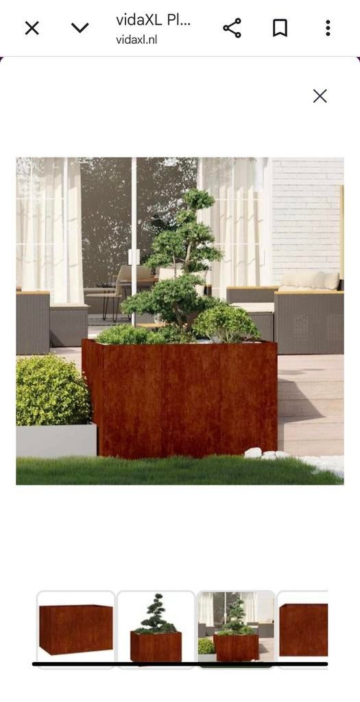 Nieuwe Plantenbak 120x80x80 Cortenstaal, Tuin en Terras, Bloembakken en Plantenbakken, 100 cm of meer, Nieuw, Ophalen of Verzenden
