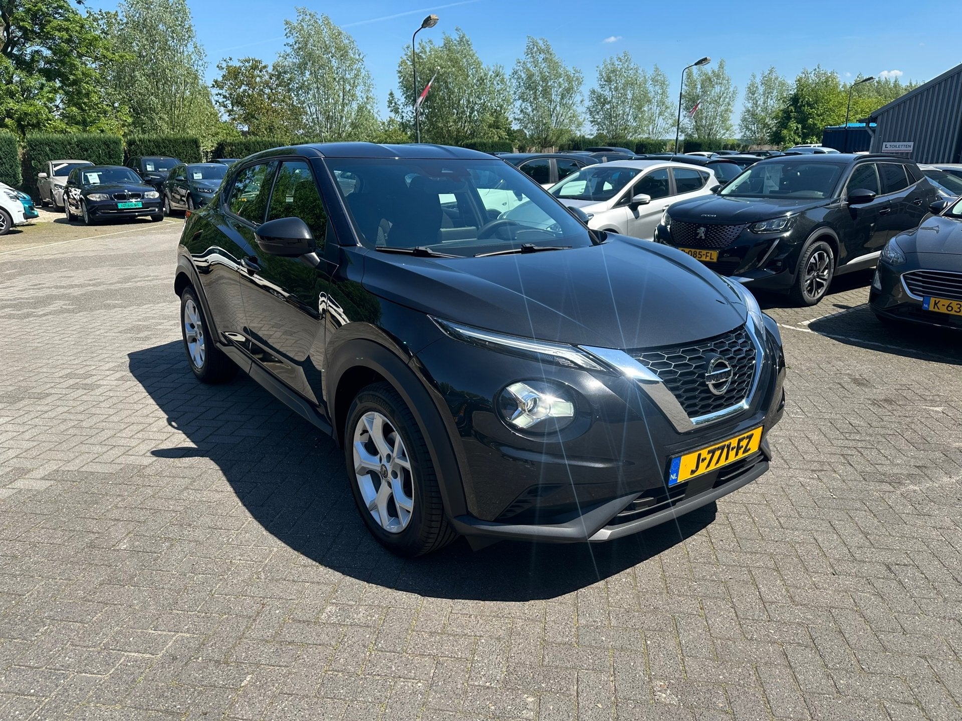 Nissan Juke 1.0 DIG-T Acenta , carplay , camera, Auto's, Voorwielaandrijving, Euro 6, Zwart, Origineel Nederlands
