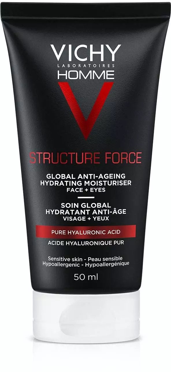 Vichy Homme Structure Force Dagcrème 50ml, Verzenden, Nieuw, Gehele gezicht, Verzorging
