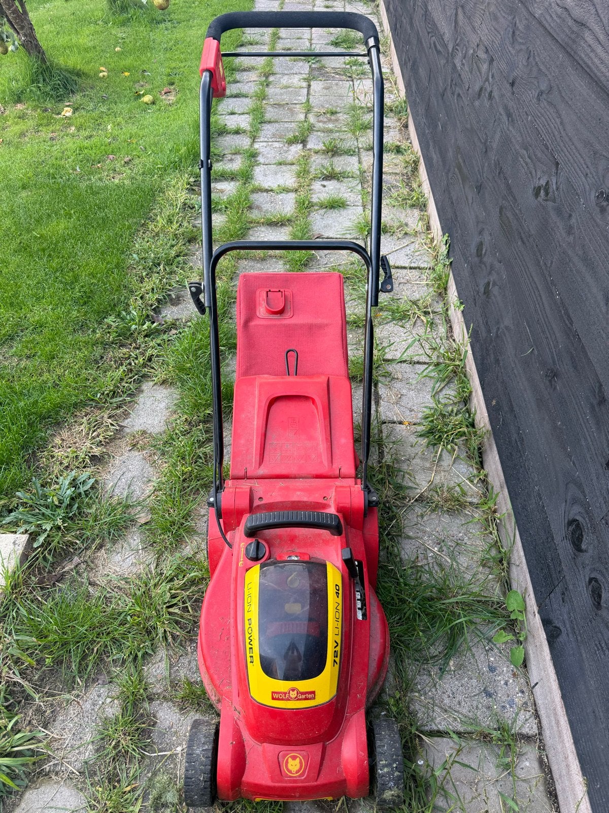 Wolf Garten 72v Li-Ion Power 40 Accu Grasmaaier, Ophalen, Cirkelmaaier, Gebruikt, Accu-grasmaaier