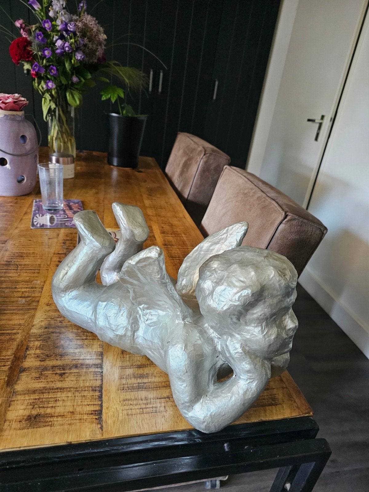mooie engel h 25 b 37 cm, Ophalen, Zo goed als nieuw