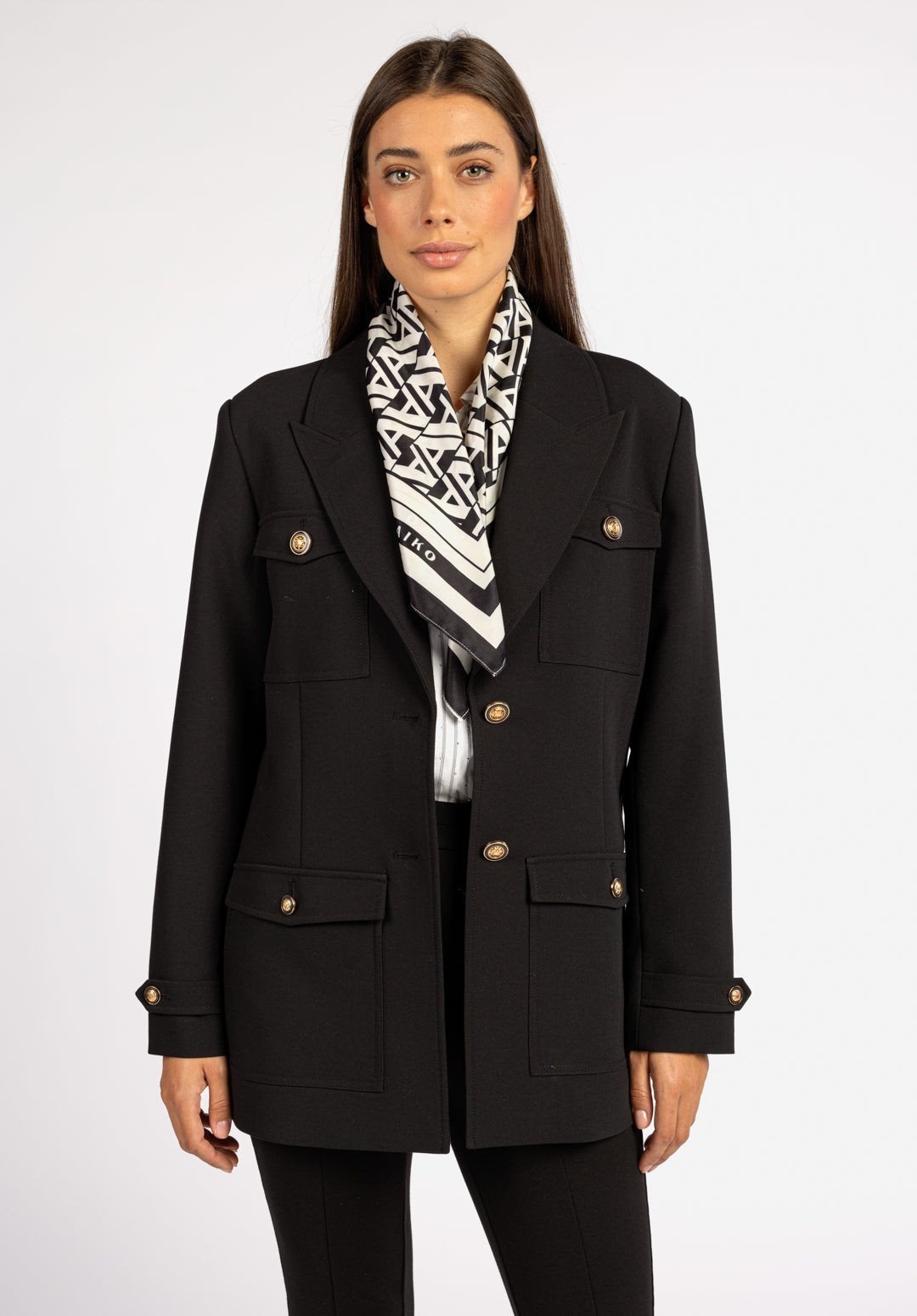 Aaiko blazer met ceintuur nieuw, Maat 38/40 (M), Aaiko, Verzenden, Zwart