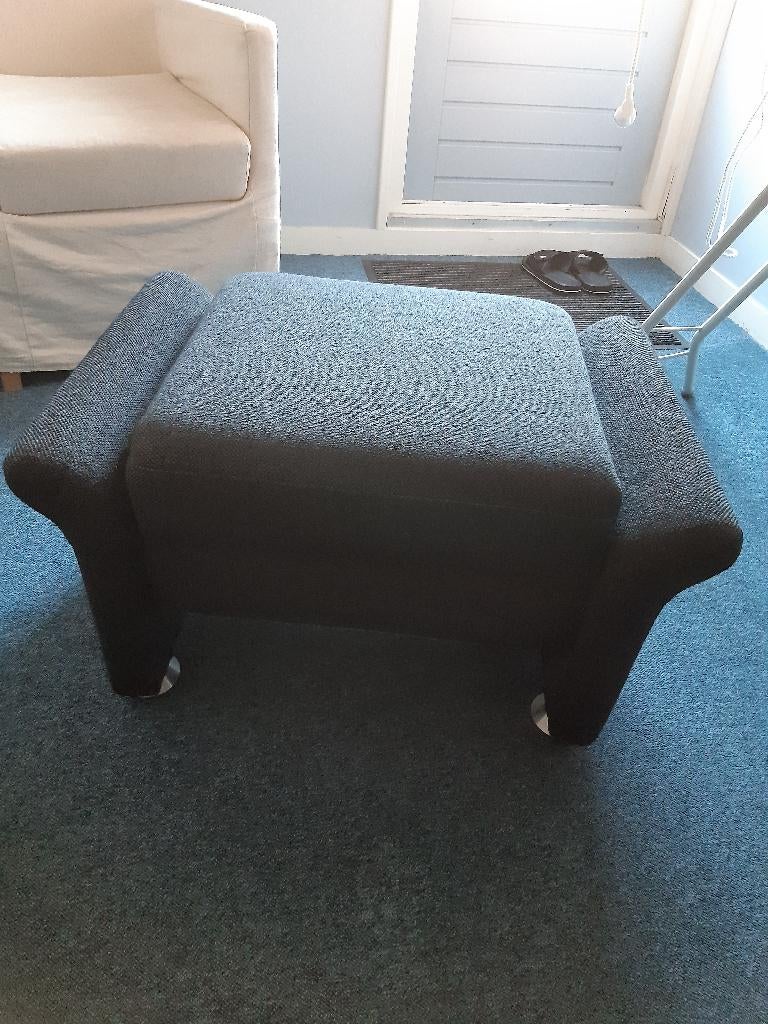 Bankstel met hocker, Ophalen, Gebruikt, 125 cm of meer, 125 cm of meer