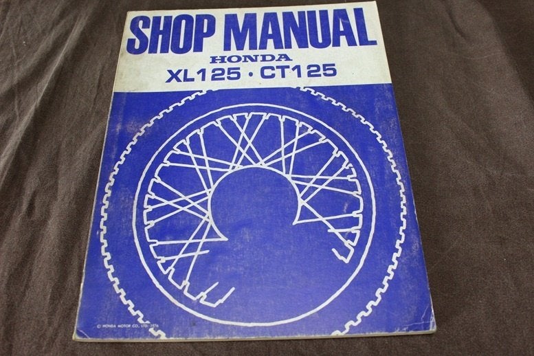 Honda XL125 CT125 1976 motorcycle shop manual, Ophalen of Verzenden, Honda
