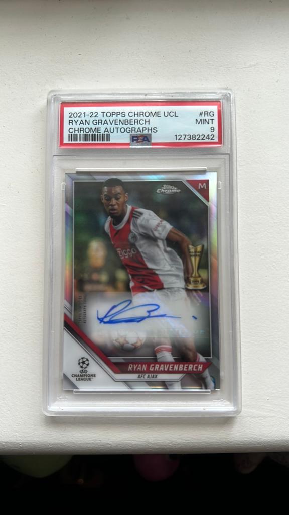 Gravenberch topps autograph, Ophalen of Verzenden, Zo goed als nieuw, Plaatje