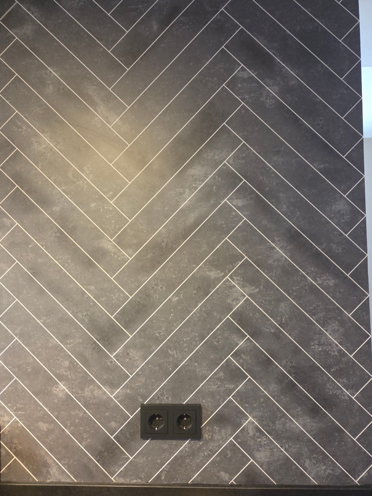 Donkergrijze visgraat pvc platen, Ophalen, 60 cm of meer, Overige typen, Nieuw