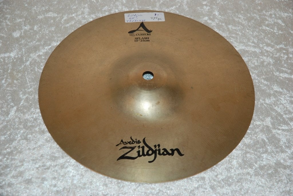 Zildjian A custom splash bekken 275gr 10 inch  <26261490>, Muziek en Instrumenten, Gebruikt, ., Drums of Percussie, Ophalen of Verzenden