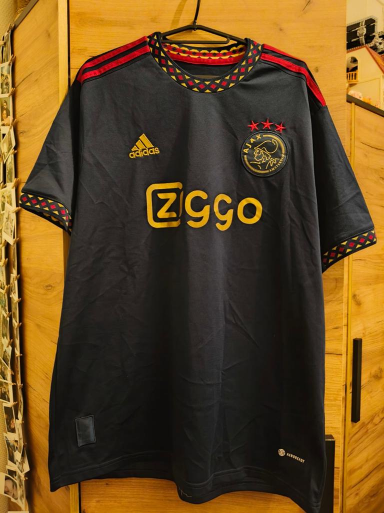 Origineel Adidas Ajax uitshirt 2022/2023 – Maat XXL, Kleding | Heren, Ophalen of Verzenden, Zo goed als nieuw, Overige maten, Blauw