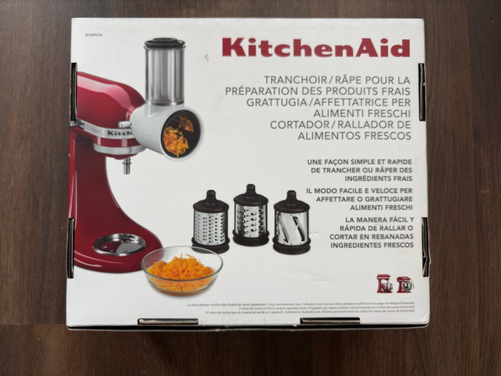 KitchenAid Fresh Prep Slicer/Rasp - Nieuw in doos, Witgoed en Apparatuur, Keukenmixers, 4 liter of meer, Ophalen of Verzenden