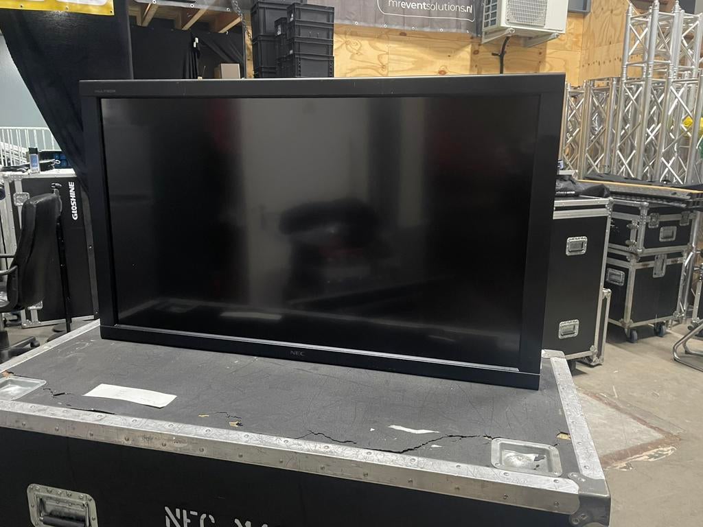 6x NEC Multeos M64 LCD monitor in flightcase, Ophalen, Gebruikt, Tv en Weergevers