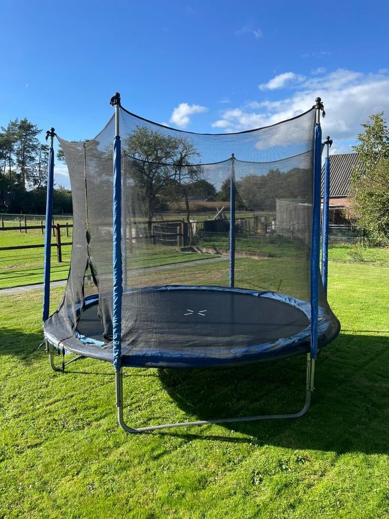 Trampoline met veiligheidsnet, Ophalen, Gebruikt